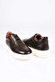 Laceless Elastic Eva Sole Genuine Leather Sneaker 174-24226 Men's Shoes - 8
