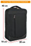 Black Laptop Backpack 15.6 Inch School Office Business Casual Lightweight Orthopedic Waterproof Fabric - 3