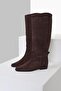 Brown Riding Suede Boots - 2
