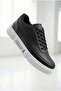 Zr-J-X20 Daily Comfortable Thick Sole Black and White Men's Sneaker