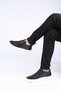 Laceless Elastic Eva Sole Genuine Leather Sneaker 174-24226 Men's Shoes - 2