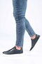 Laceless Elastic Eva Sole Genuine Leather Sneaker 174-24226 Men's Shoes - 3
