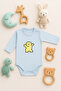 Baby Bodysuit (Snap Fasteners) Unisex Cute Bodysuit 100% Cotton Playing Cookies Printed