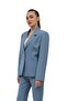 Jacket with Collar Pockets Modern Women's Jacket -Deniz - 2