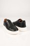 Laceless Elastic Eva Sole Genuine Leather Sneaker 174-24226 Men's Shoes - 8