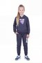 3-Piece Hooded Kangaroo Pocket Printed Detailed 6-Piece Girls' Tracksuit Set - 3