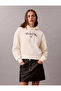 Long Sleeve Short Graphic Hooded Women's White Sweatshirt Lv047E208G-Yat