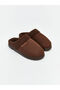Brown Suede Look Men's House Slippers