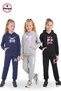3-Piece Hooded Kangaroo Pocket Printed Detailed 6-Piece Girls' Tracksuit Set