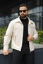 Premium Seasonal Jacket with Leather Collar Detail