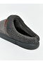 Anthracite suede look men's house slippers - 4