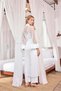 Long Sleeve Lace Belted Dressing Gown - 8