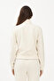 Long Sleeve Stretchy Terry Fabric Full Zipper Tracksuit Top Women's White Jacket Lv047E226G-Ya - 4