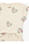 Heart Pattern Short Sleeve Crew Neck Cotton T-Shirt Shorts Set - Set of 2 - 4