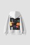 The Weeknd Printed Oversize Unisex White Hoodie