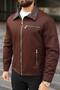 Premium Seasonal Jacket with Leather Collar Detail - 3