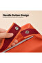 Canvas Travel Makeup Pouch with Handle Button Design - 4