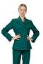 Buttoned Classic Blazer Jacket - Emerald - 1181100 - 3
