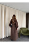 Brown Dress with Bow Detail Collar - 2001 - 6