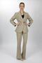 Men's Lapel Single Button Double-Breasted Jacket & Pocketed Spanish-Cut Trousers Women's Suit-Bamboo - 1184506 - 4