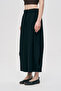 Women's Solid Color Modern Shalwar Trousers with Elastic Waist - 2