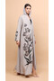 Ethereal Beige Garden-Crest Abaya - 3