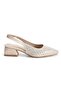 Stoned Short Heel Women's Shoes Satin Material - 5