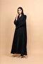 Obsidian Royale Lace-Front Abaya - 5