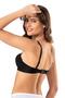 Women's Black Strapless Stitch-Free Push-Up Bra - 2