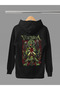 Veil of Maya Printed Cotton Long Sleeved 3-Yarn Hooded Rock Sweatshirt