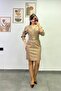 Belt Detailed Leather Dress with Waist Belt - 2