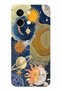 حافظة من السيليكون مطبوعة بتصميم Universe Sun and Moon متوافقة مع هاتف Vivo Y28