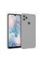 General Mobile Gm22 Compatible Silicone Case - Pastel Color Tone Flexible Cover with Camera Protection - Gray