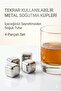 Stainless Steel Ice Cube Set of 4 – Metal Stone for Cooling Drinks Without Diluting Them