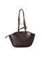 Lima Faux Leather Women's Hand and Shoulder Bag with Makeup Bag Brown