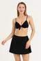Women's Black Skirt with Shorts