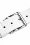 White Genuine Leather Sports Men's Belt – Casual Stylish Design 2602672 - 4