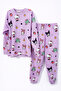 Kuromi Hello Kitty Patterned Girls' Pajama Set - 2