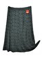 Plus Size Pigment Combed Cotton Elastic Mother's Skirt