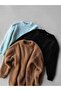 Premium Soft Textured Plush Men's Sweater - Oversized Fit Winter Crew Neck Fuzzy Knit Sweater - 4