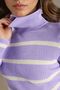 My Fashion Bodycon Striped Ribbed Turtleneck Sweater - 6