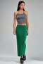 My Fashion High Waist Ribbed Knitted Maxi Skirt - 7