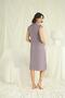 Lace Front Buttoned Nightgown with Sleeves Shoulder and Neckline - 5