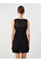Lcw Vision Black V-Neck Openwork Women's Crochet Vest with Nevavm Difference - S5Ql93Z8-Cvl - 4