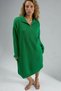 My Fashion Ribbed Knitted Midi Dress, Zipper Collar