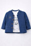 Boy's 3-Piece Muslin Set Shirt T-Shirt Pants - 4