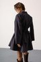 Women's Navy - Brown Cuff Belt Tie-Detail Woven Dress - S - 6