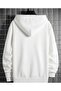 Modern Text Printed Unisex White Sweatshirt - 2