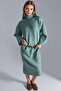 My Fashion Ribbed Turtleneck Maxi Knitted Dress - 3