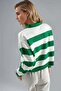 My Fashion Striped Polo Collar Knit Sweater - 3
